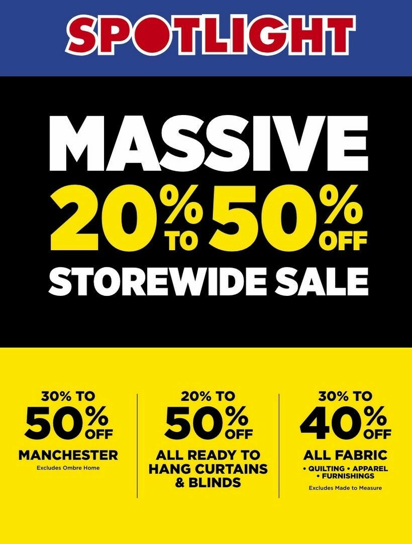 Spotlight Catalogues from 26 May