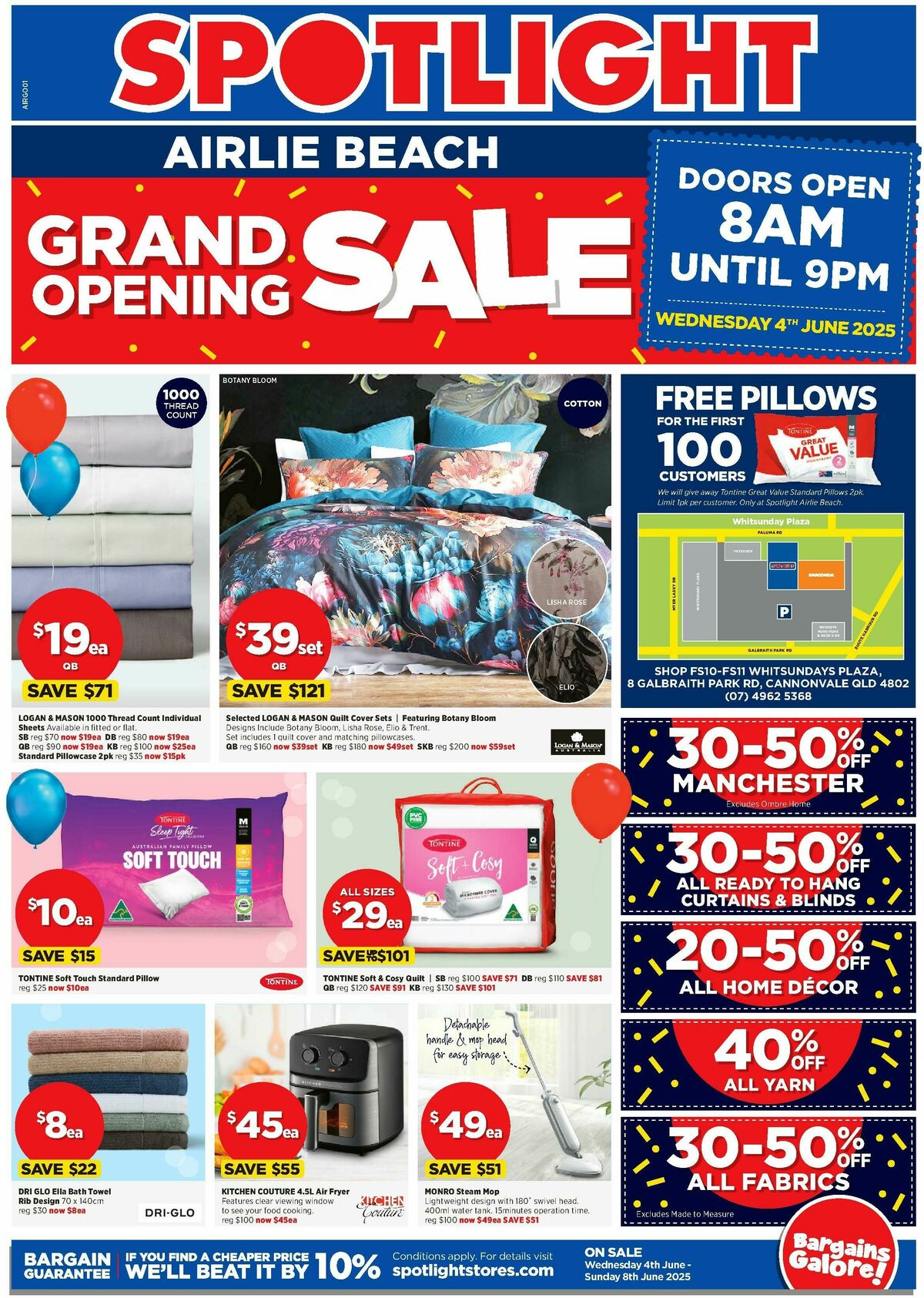 Spotlight Grand Opening Sale Airlie Beach Catalogues from 4 June