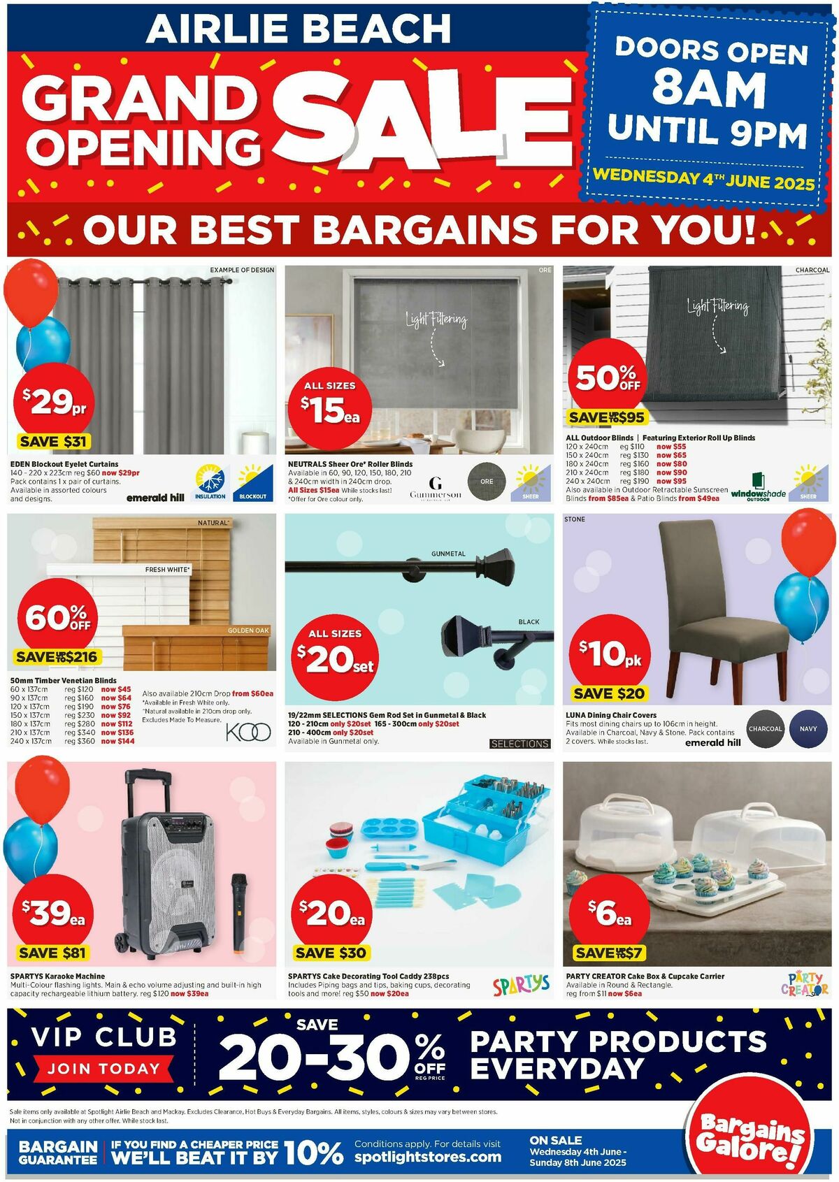 Spotlight Grand Opening Sale Airlie Beach Catalogues from 4 June
