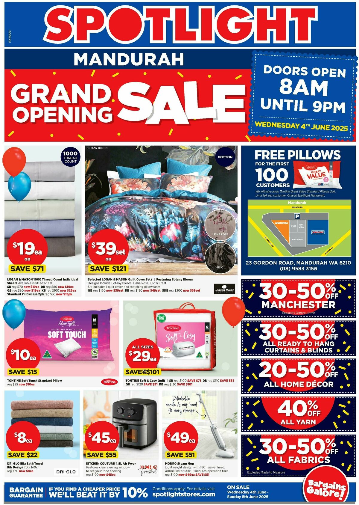Spotlight Grand Opening Sale Mandurah Catalogues from 4 June