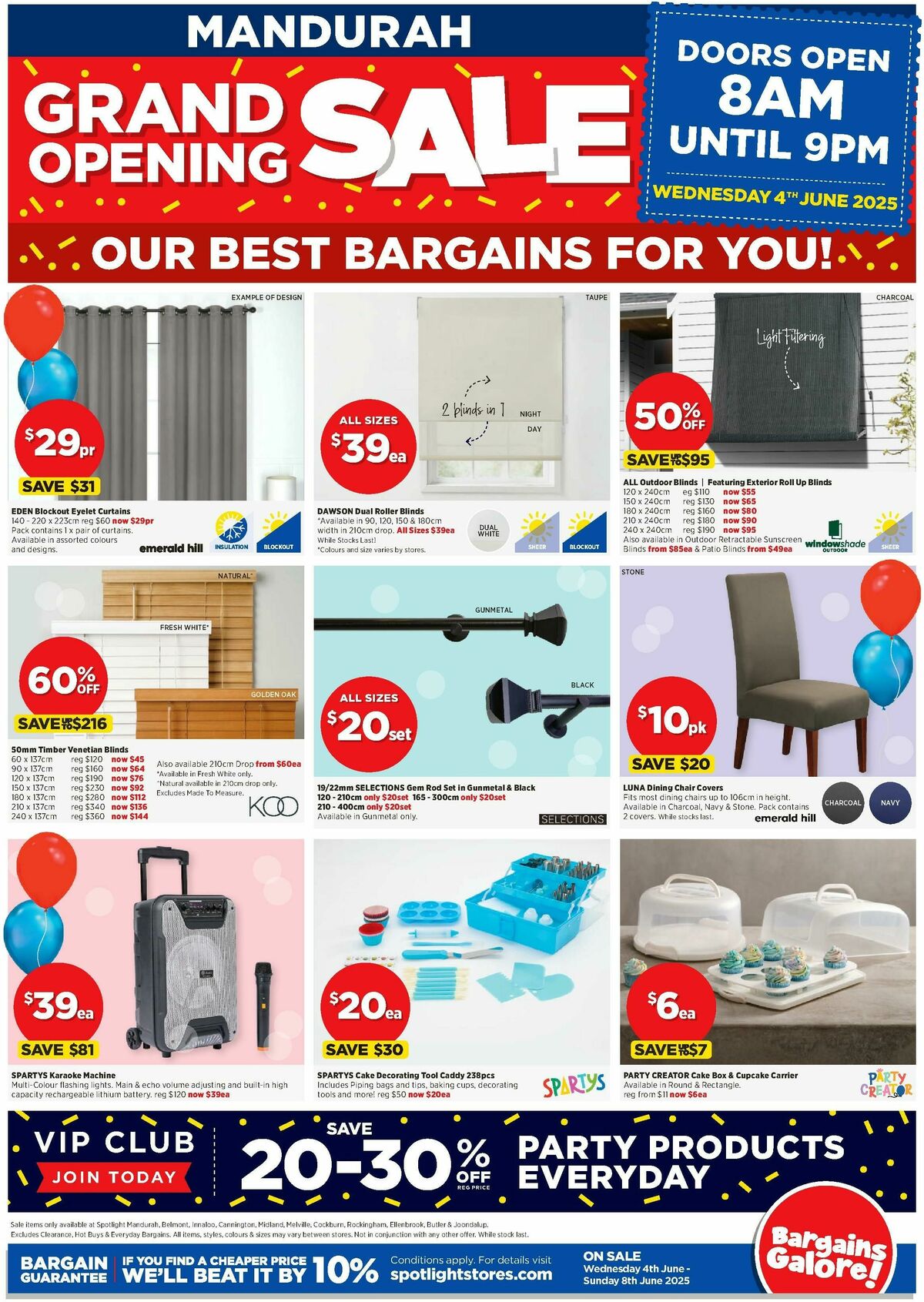 Spotlight Grand Opening Sale Mandurah Catalogues from 4 June