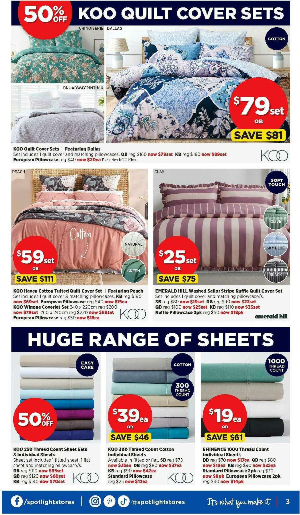 Spotlight Catalogues from 7 August