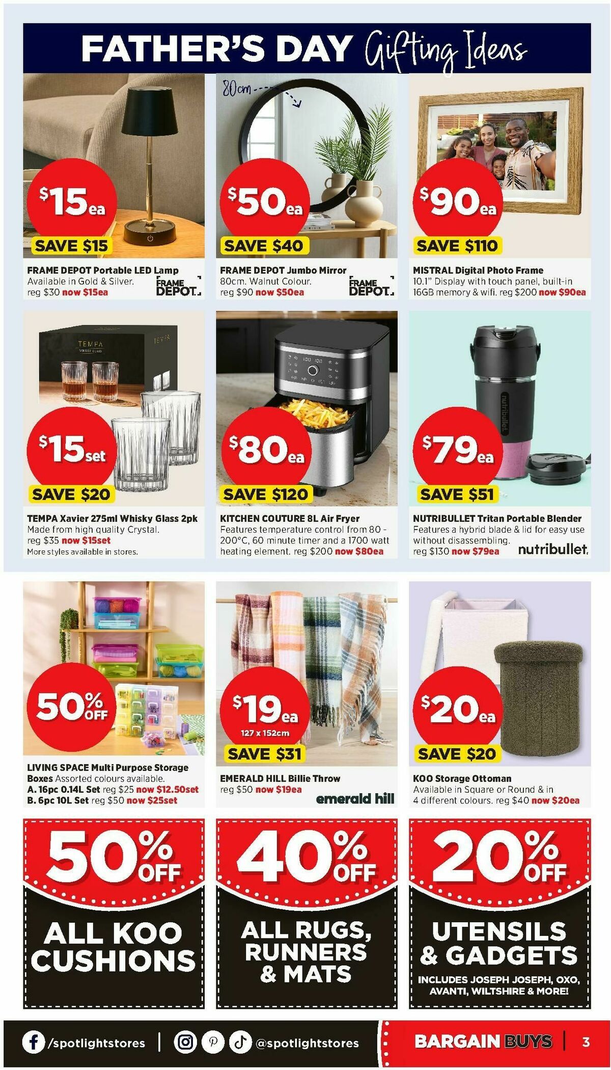 Spotlight Bargain Buys Catalogues from 20 August