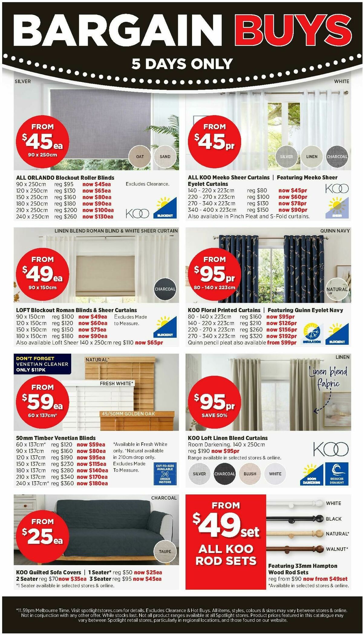 Spotlight Bargain Buys Catalogues from 20 August