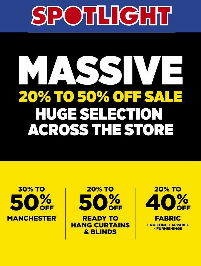 Spotlight Catalogues from 25 August