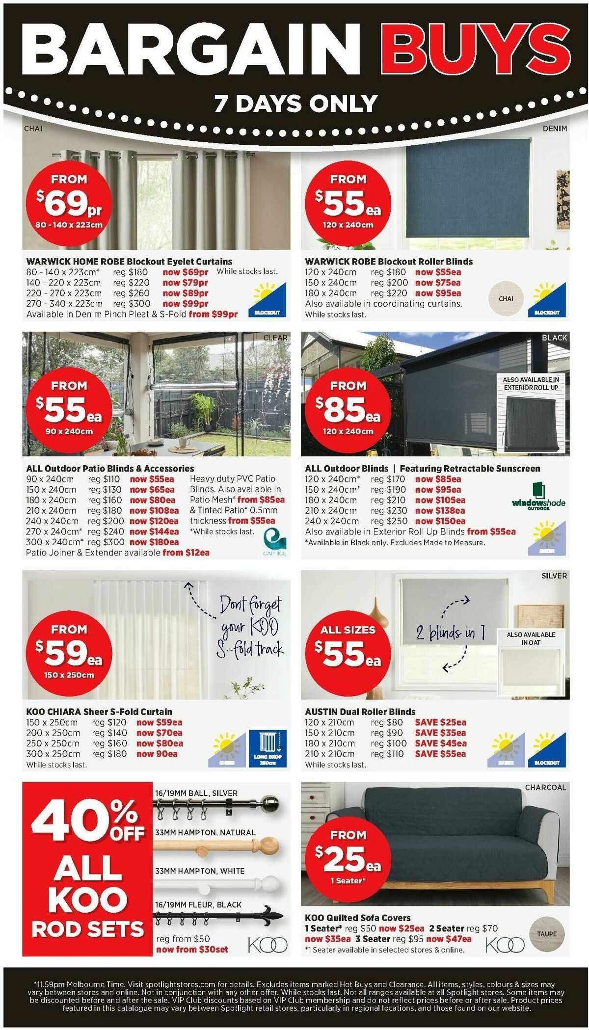 Spotlight Catalogues from 17 September