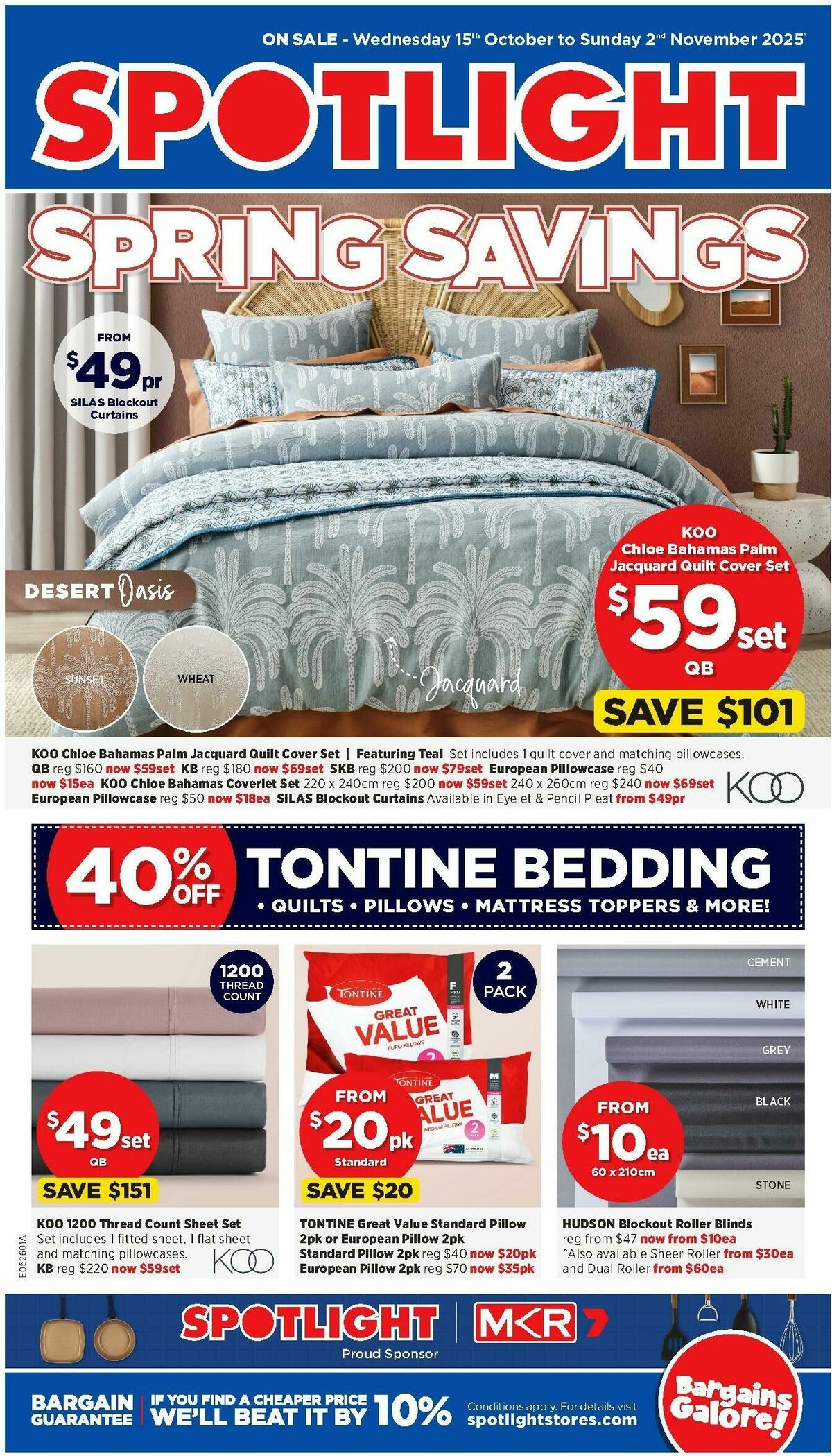 Spotlight Catalogues from 15 October