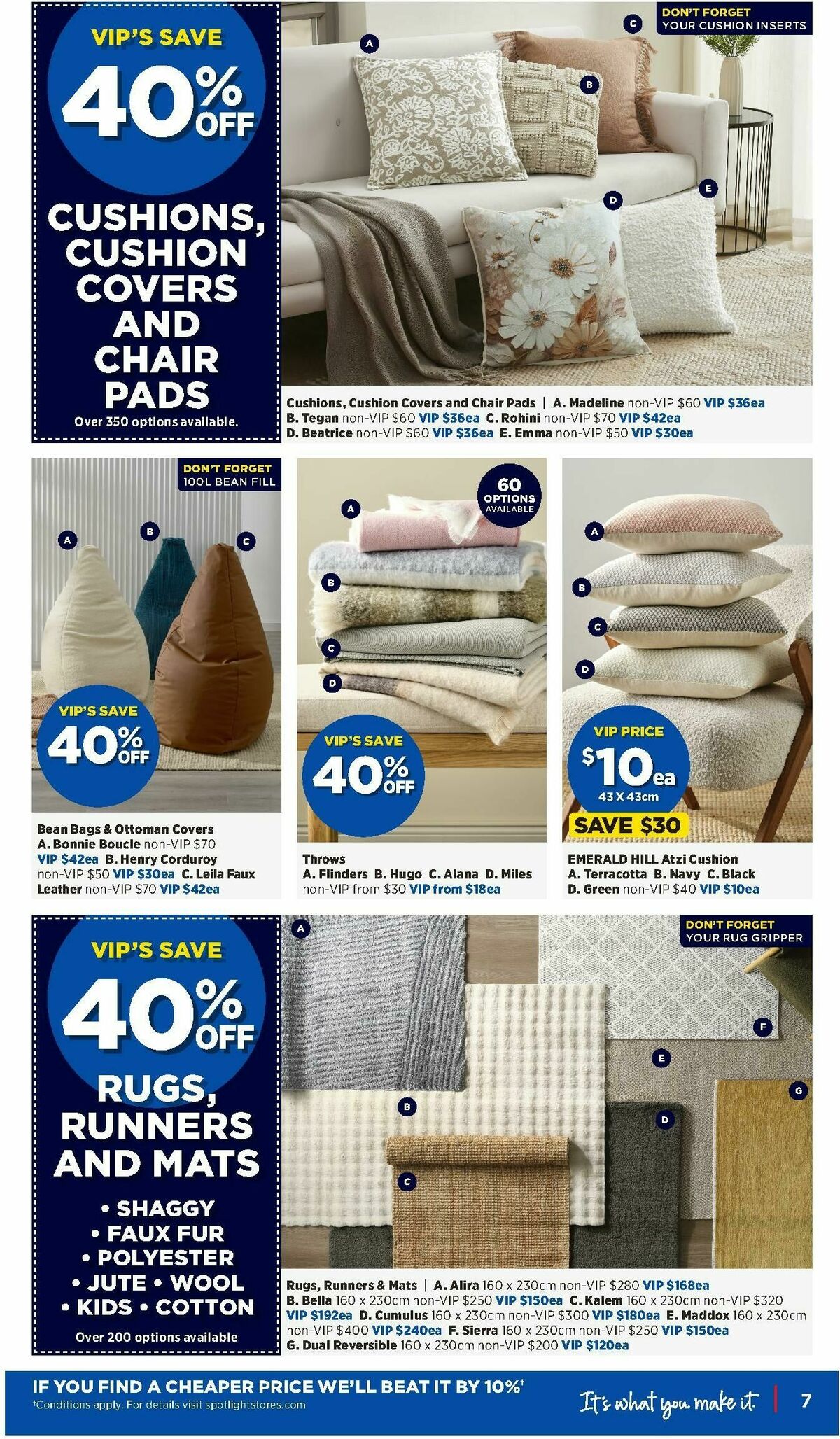 Spotlight Catalogues from 7 January