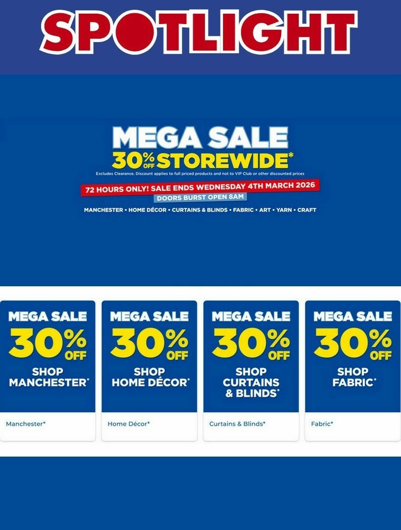 Spotlight Catalogues from 2 March