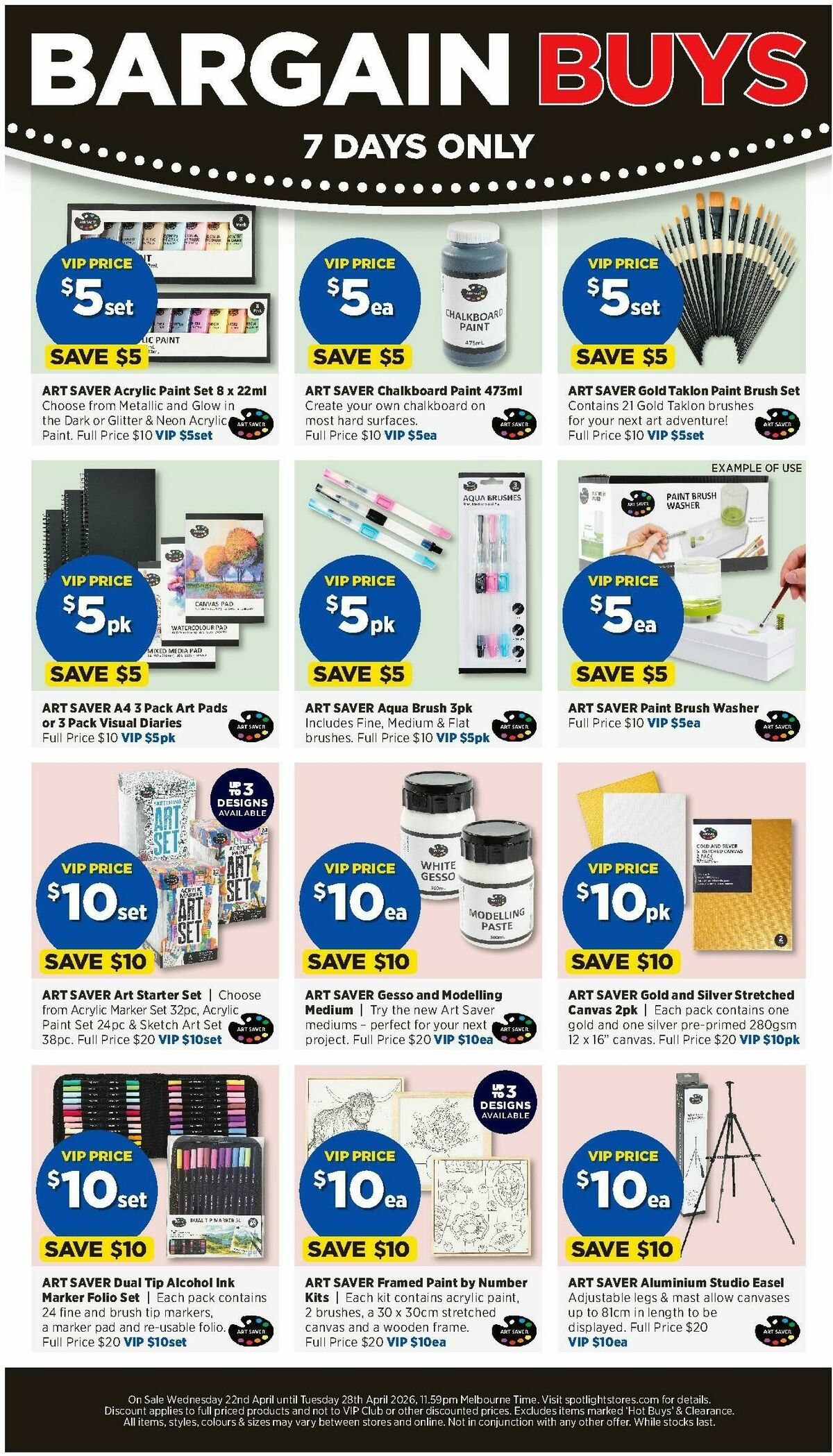 Spotlight Catalogues from 22 April