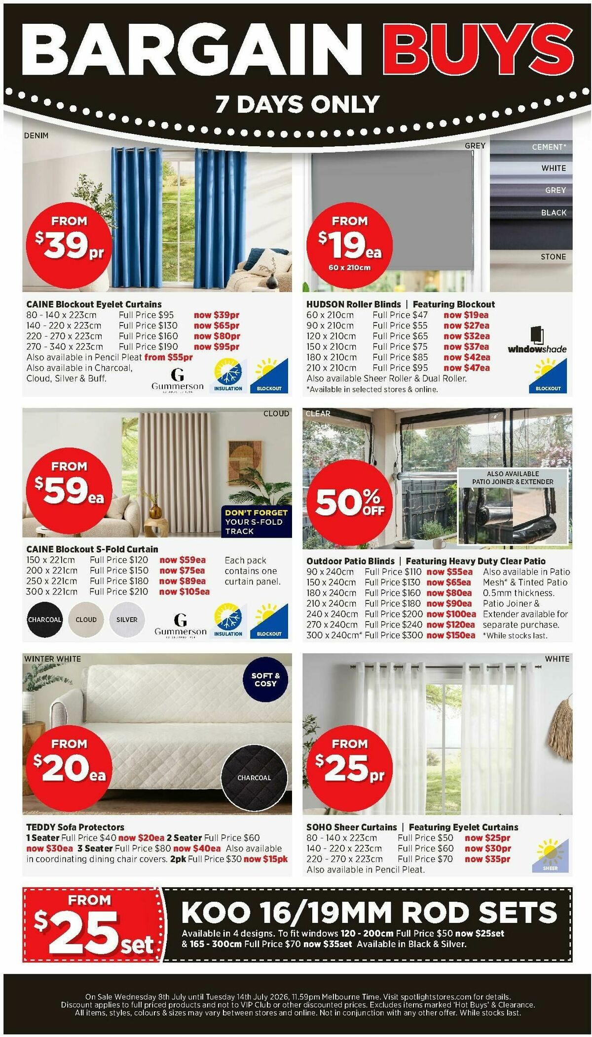 Spotlight Catalogues from 8 July