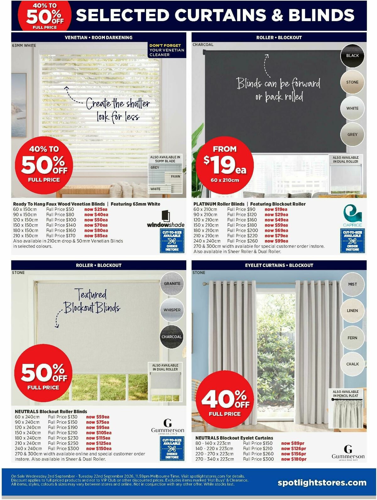 Spotlight Catalogues from 2 September
