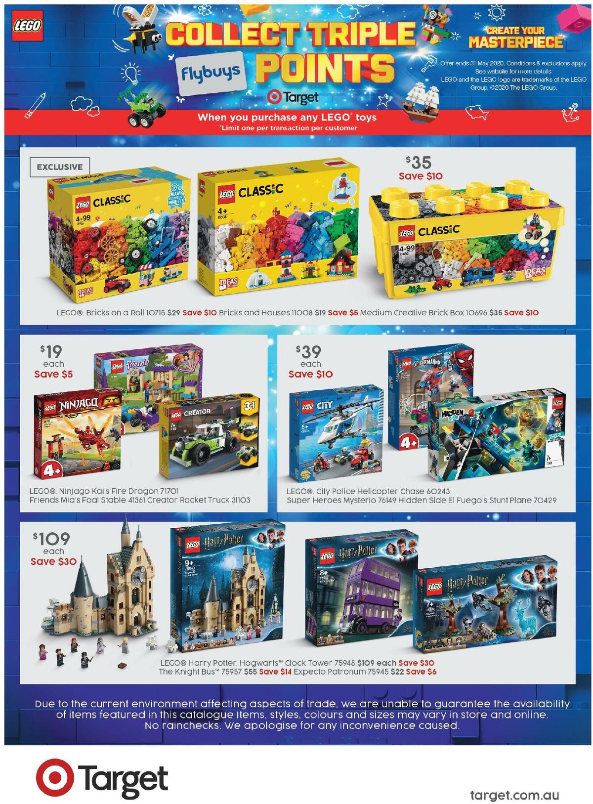 Target Catalogues from 21 May