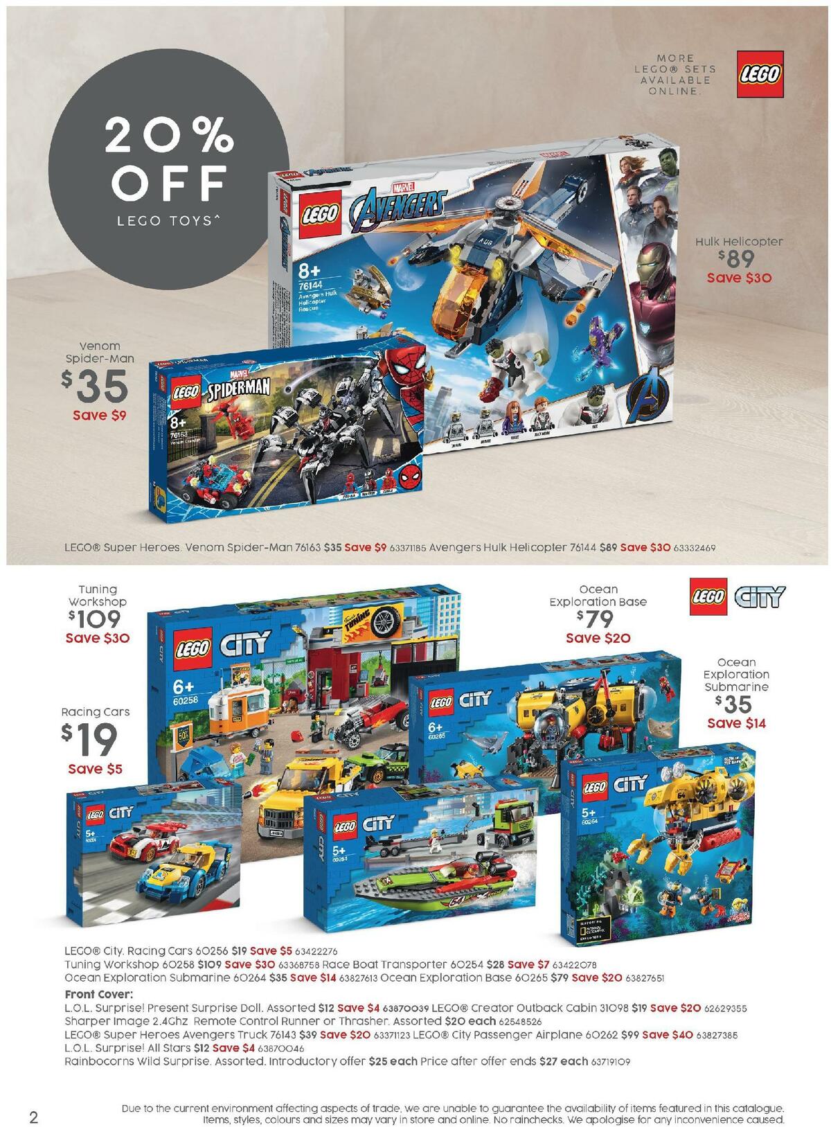 Target Catalogues from 25 June
