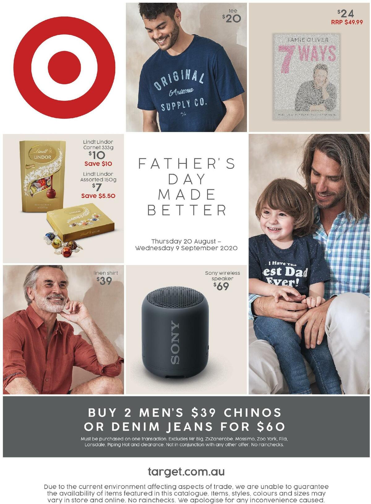 Target Father's Day Made Better Catalogues from 20 August