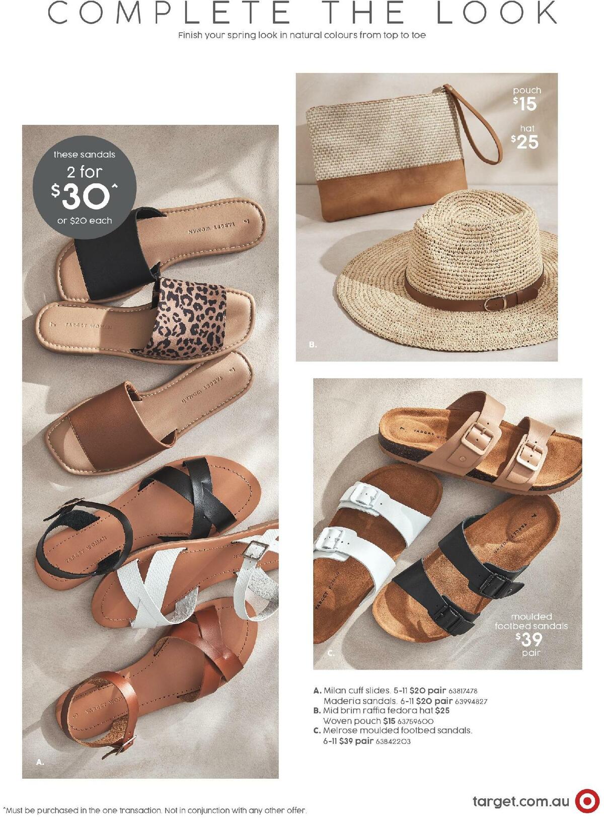 Target Catalogues from 10 September