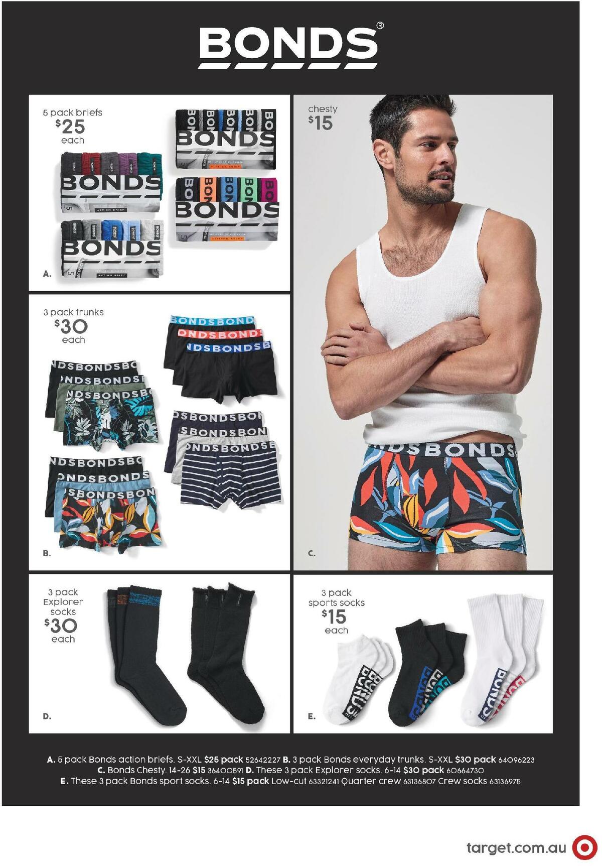 Target Catalogues from 10 September