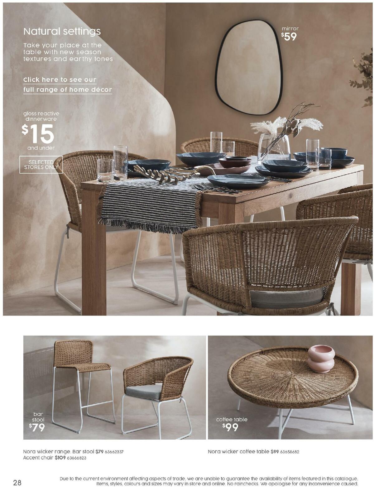 Target Catalogues from 10 September