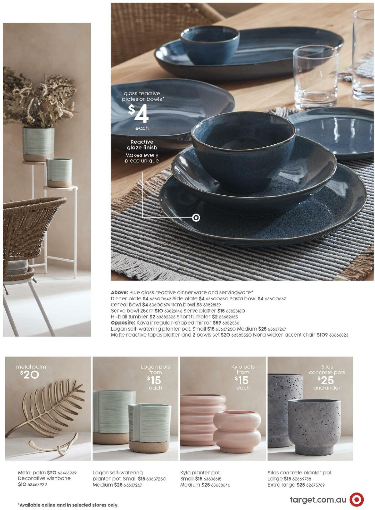 Target Catalogues from 10 September