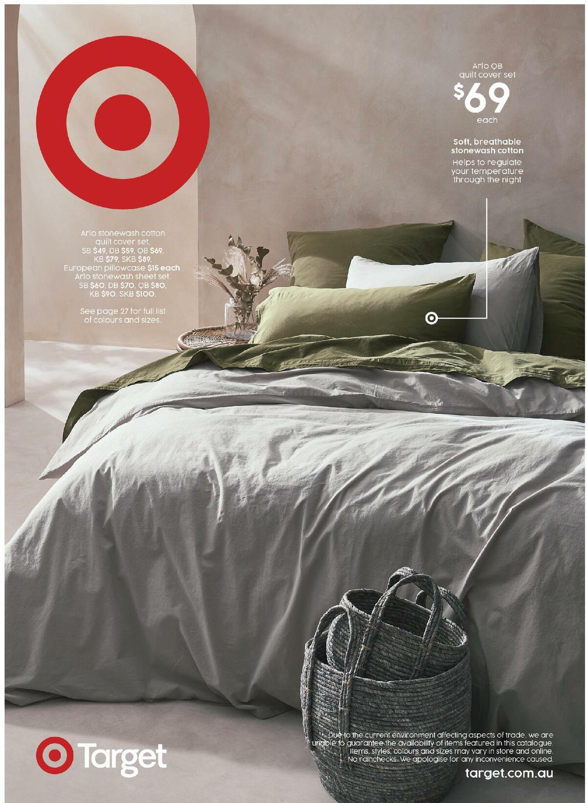 Target Catalogues from 10 September