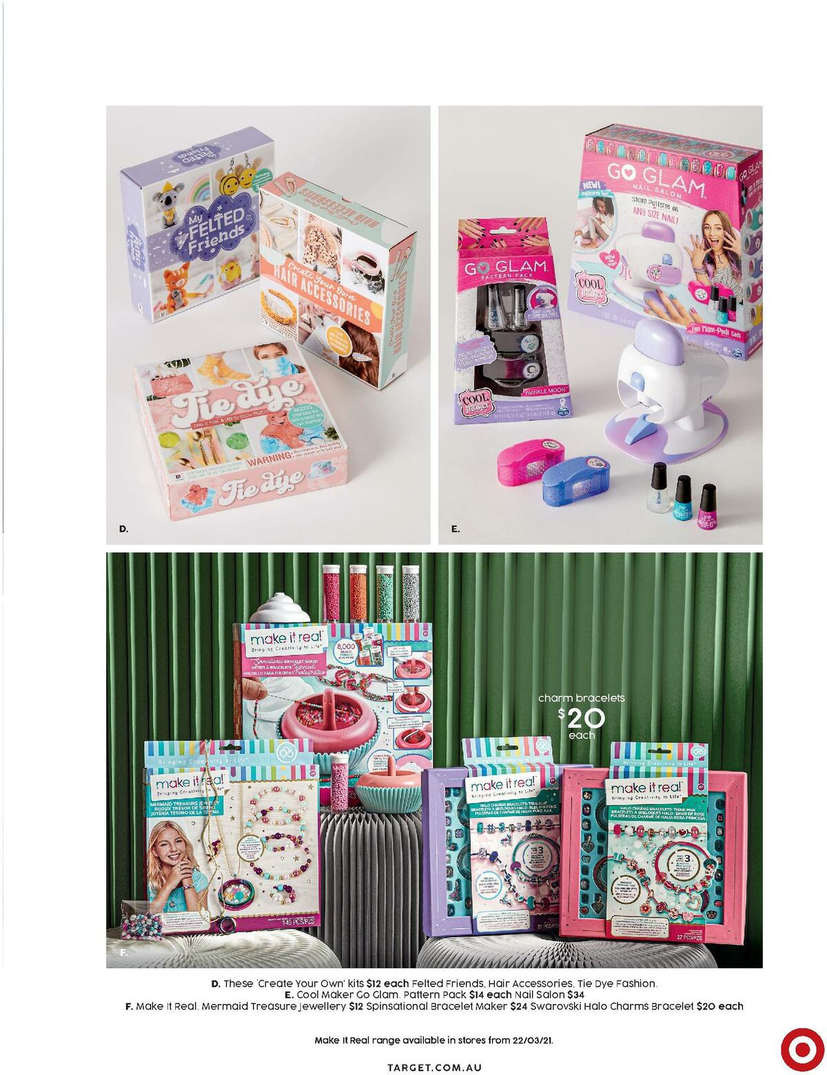 Target Catalogues from 18 March