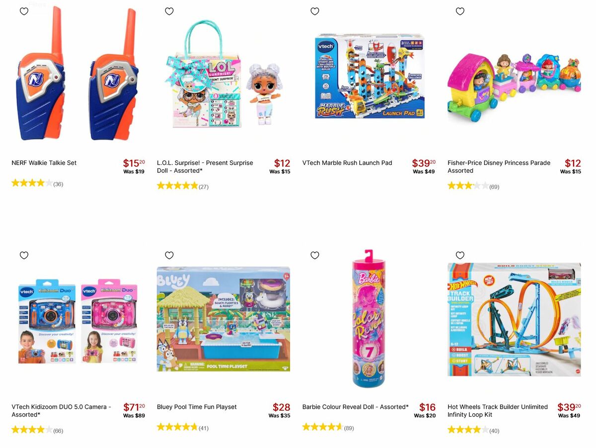 Target Catalogues from 2 December