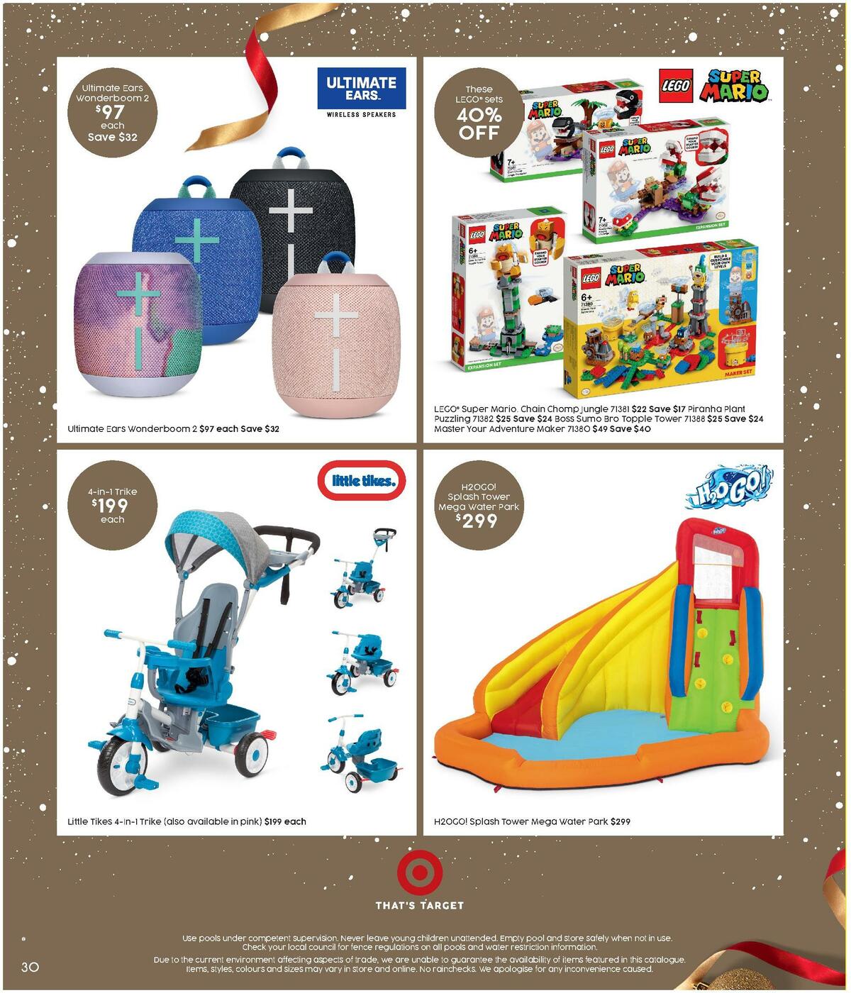 Target Catalogues from 9 December