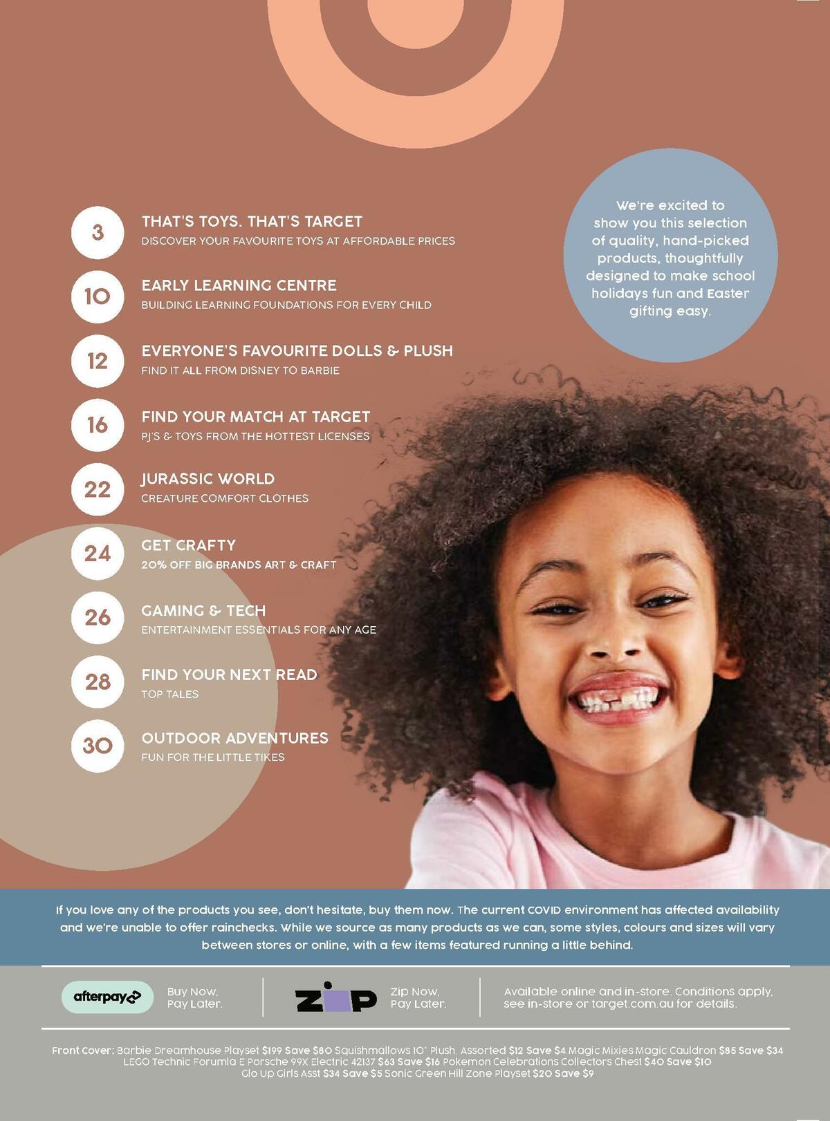 Target Catalogues from 7 April