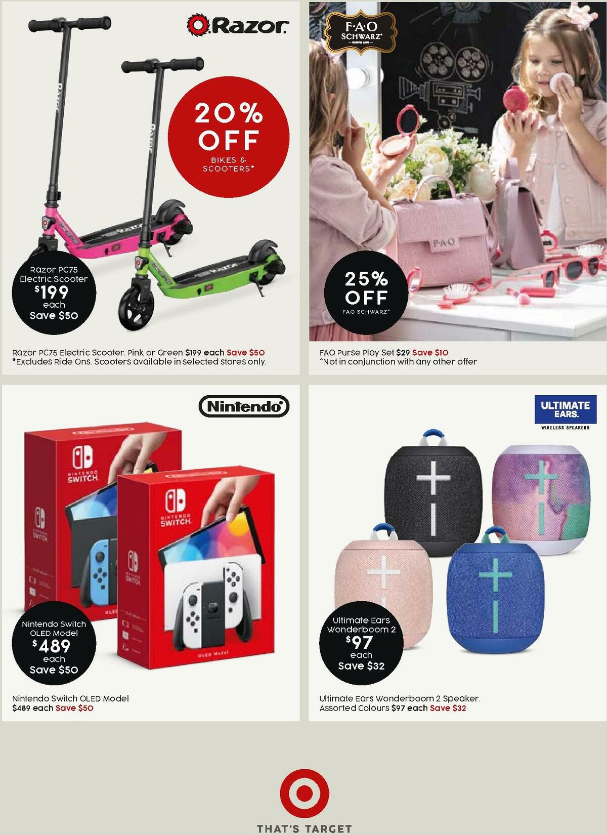 Target Catalogues from 7 April