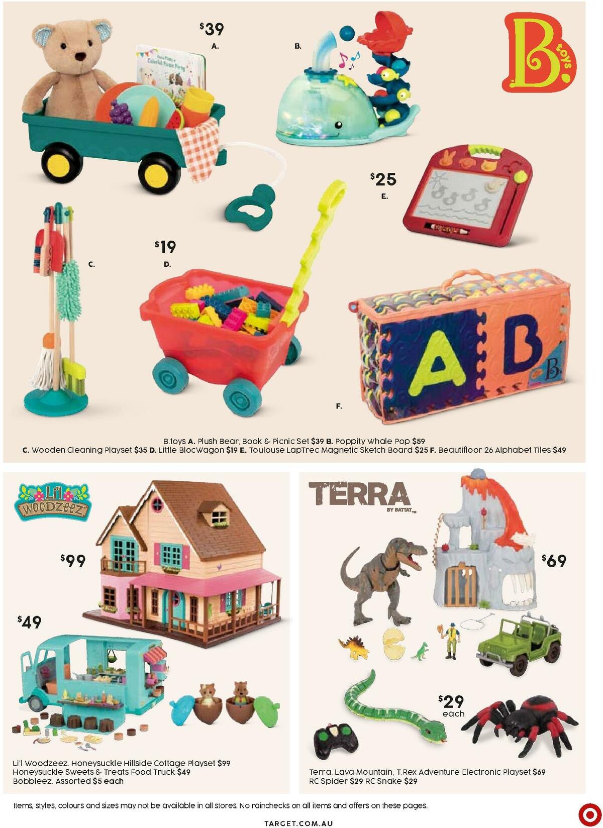 Target Catalogues from 7 April