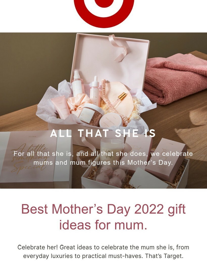 Target Mother's Day Catalogues from 27 April