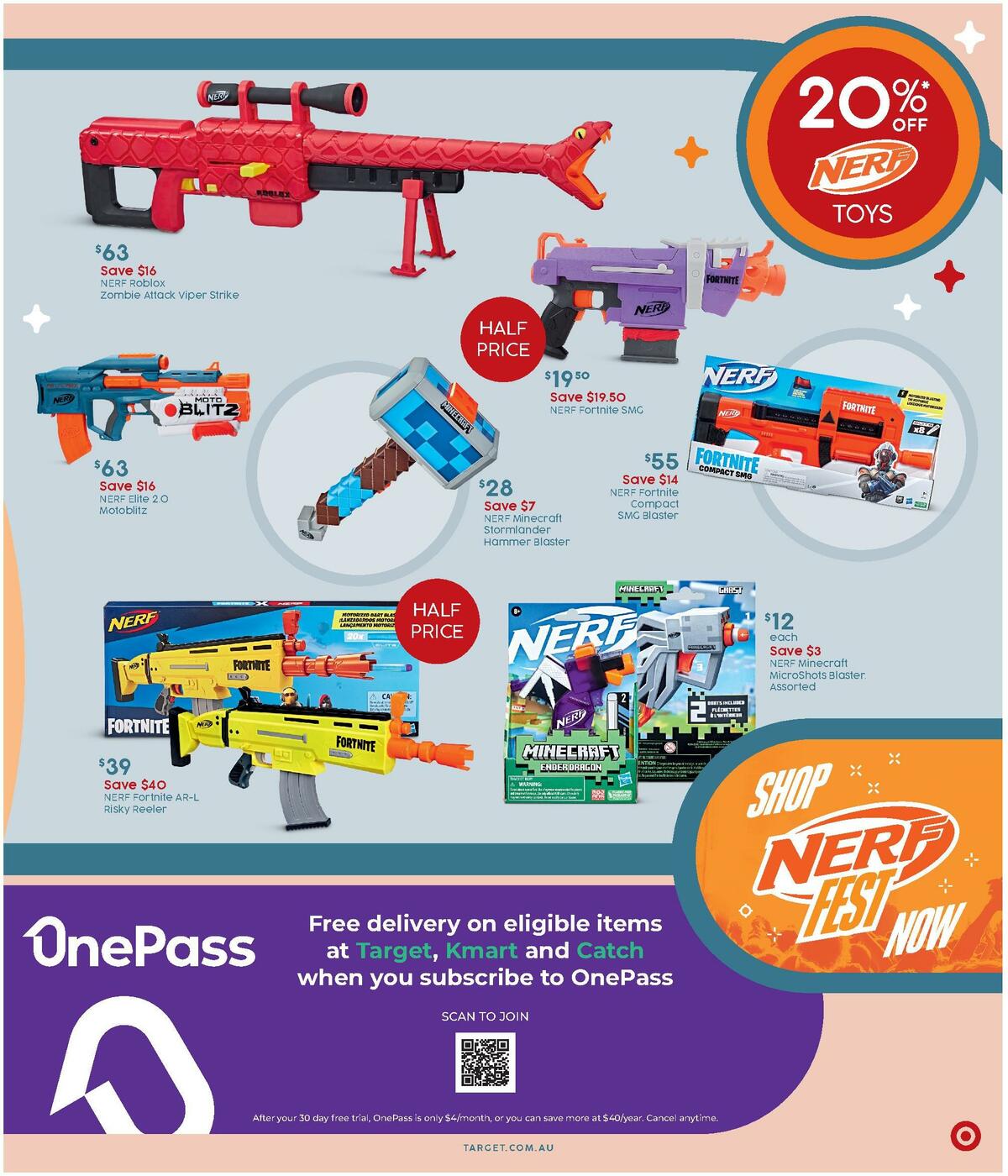 Target Catalogues from 15 September