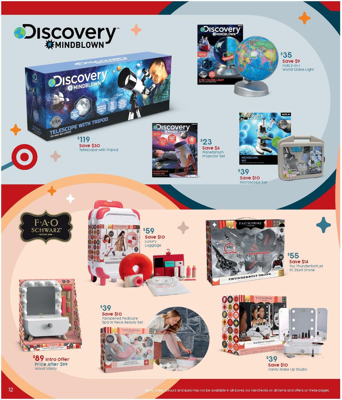 Target Catalogues from 15 September