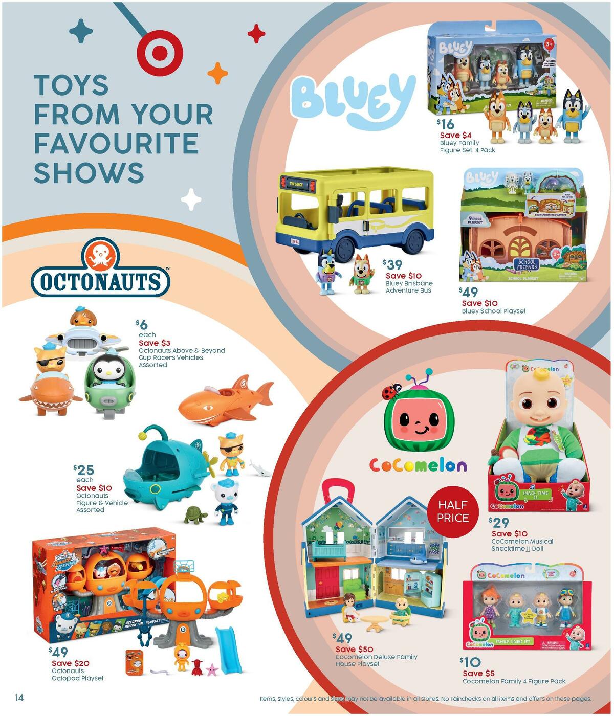 Target Catalogues from 15 September