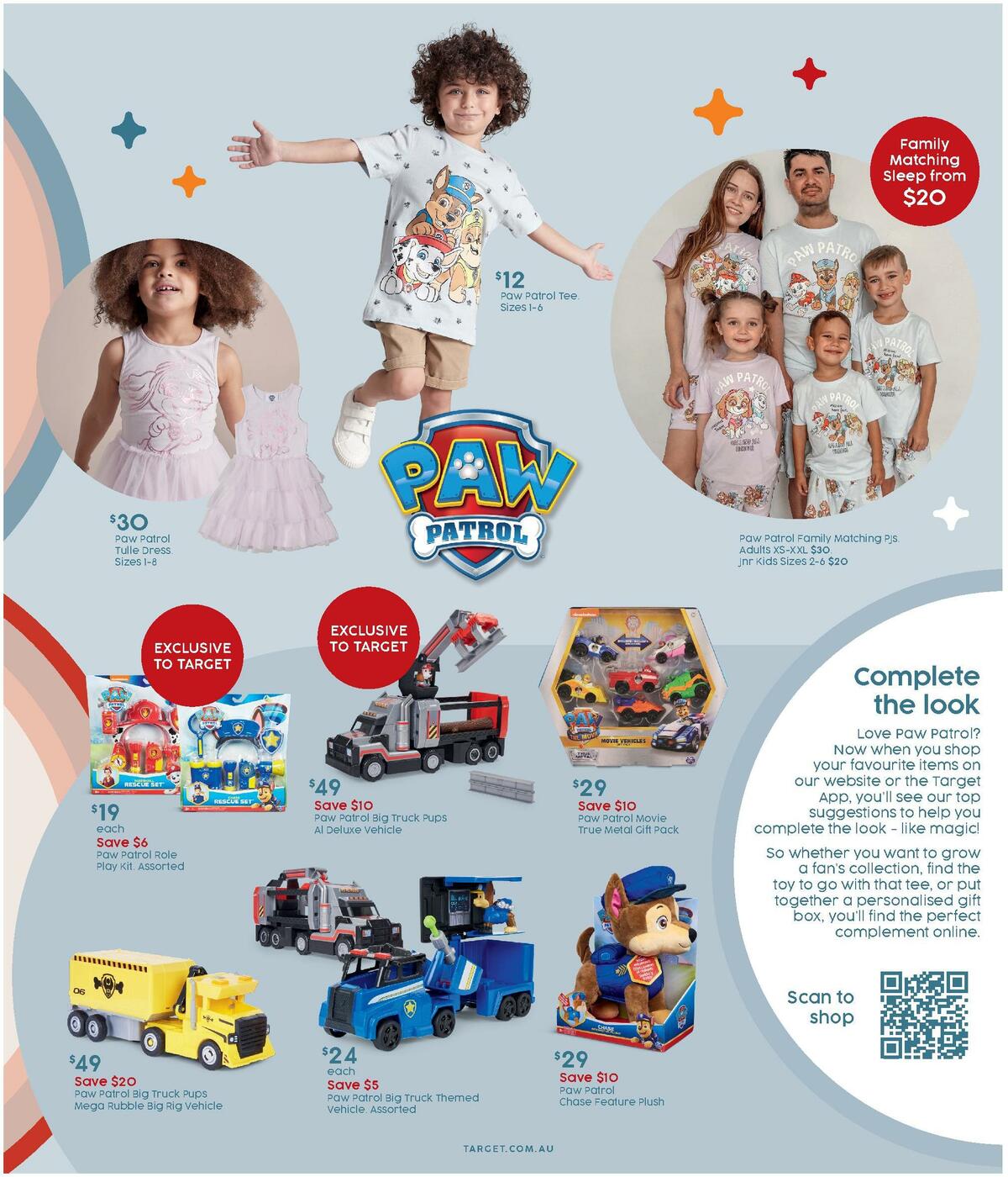 Target Catalogues from 15 September