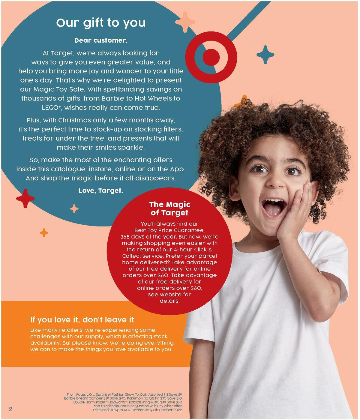 Target Catalogues from 15 September