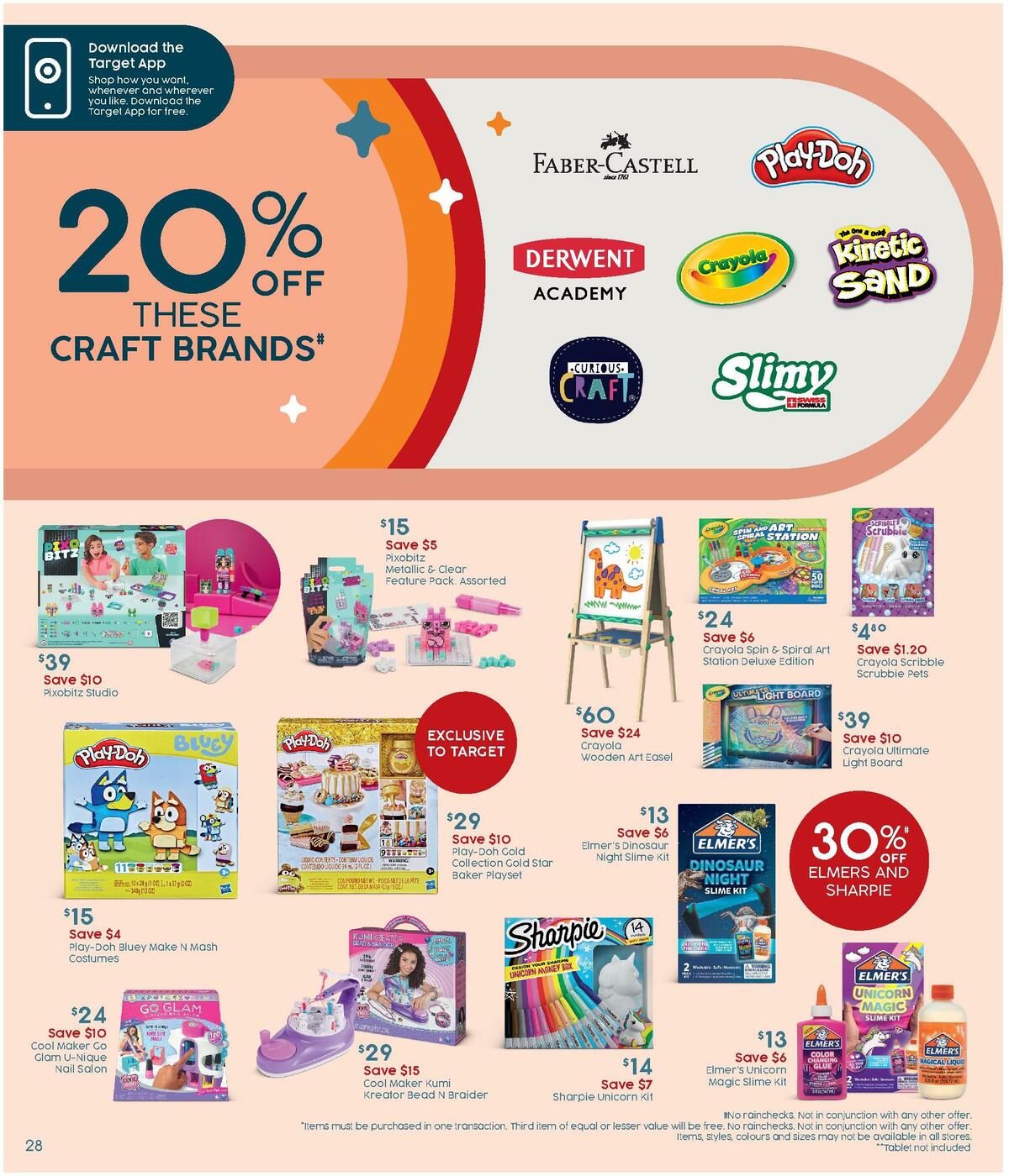 Target Catalogues from 15 September