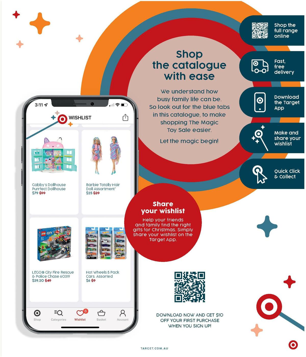 Target Catalogues from 15 September