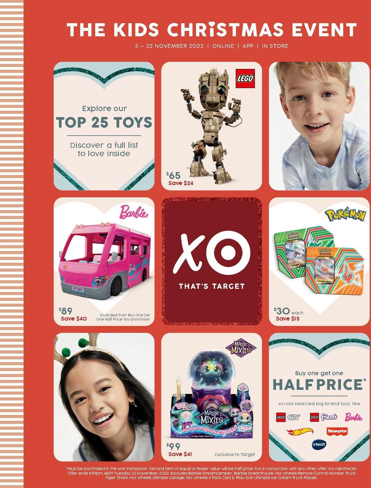 Target Catalogues from 3 November