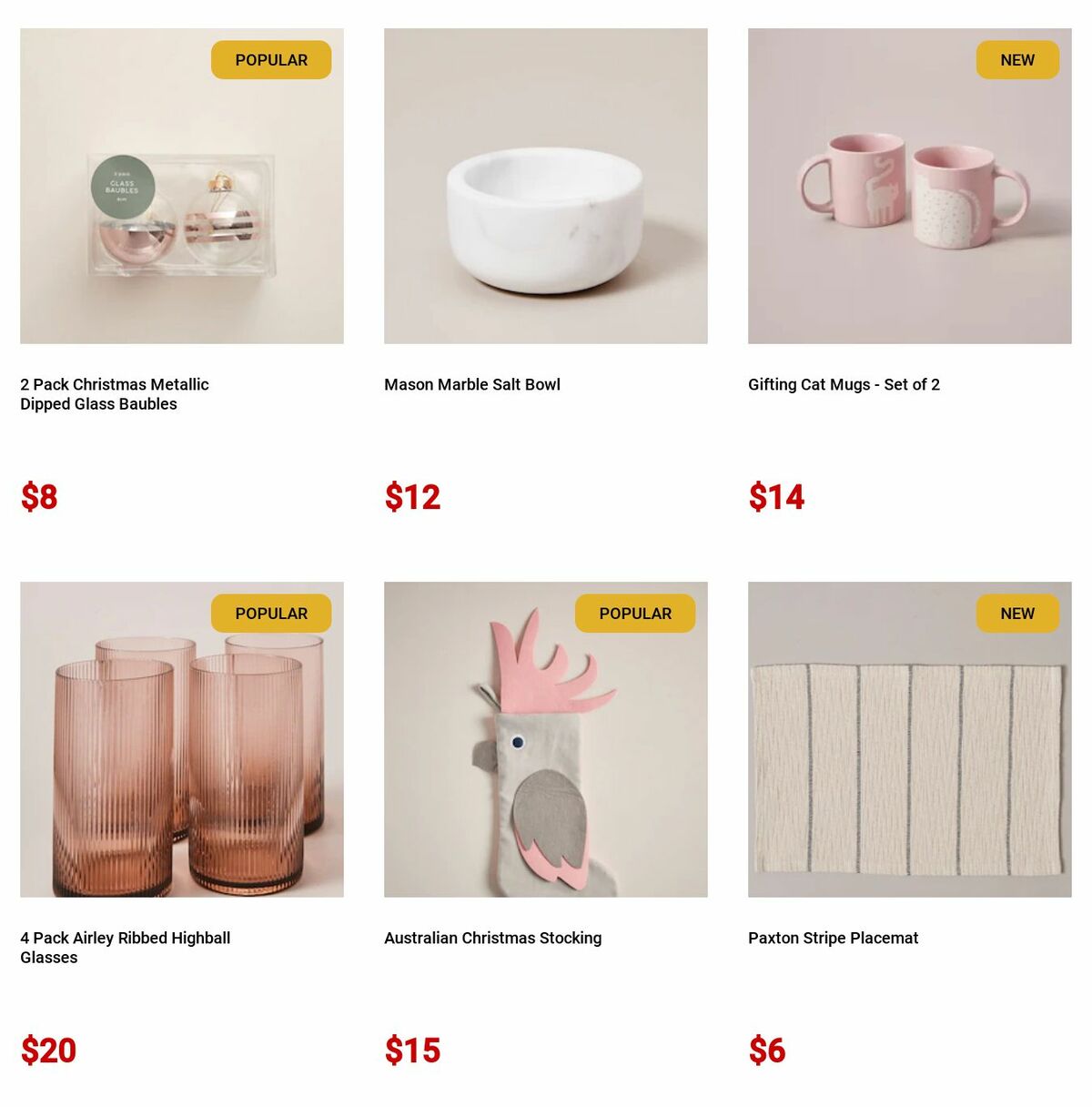 Target Catalogues from 28 November