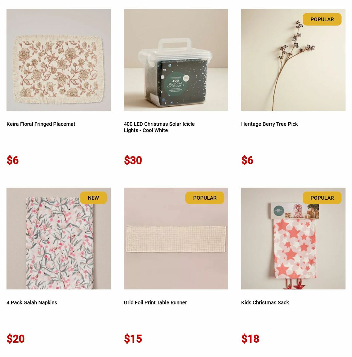 Target Catalogues from 28 November