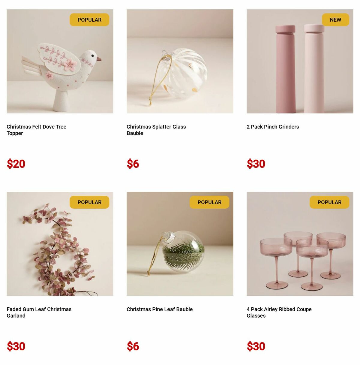 Target Catalogues from 28 November