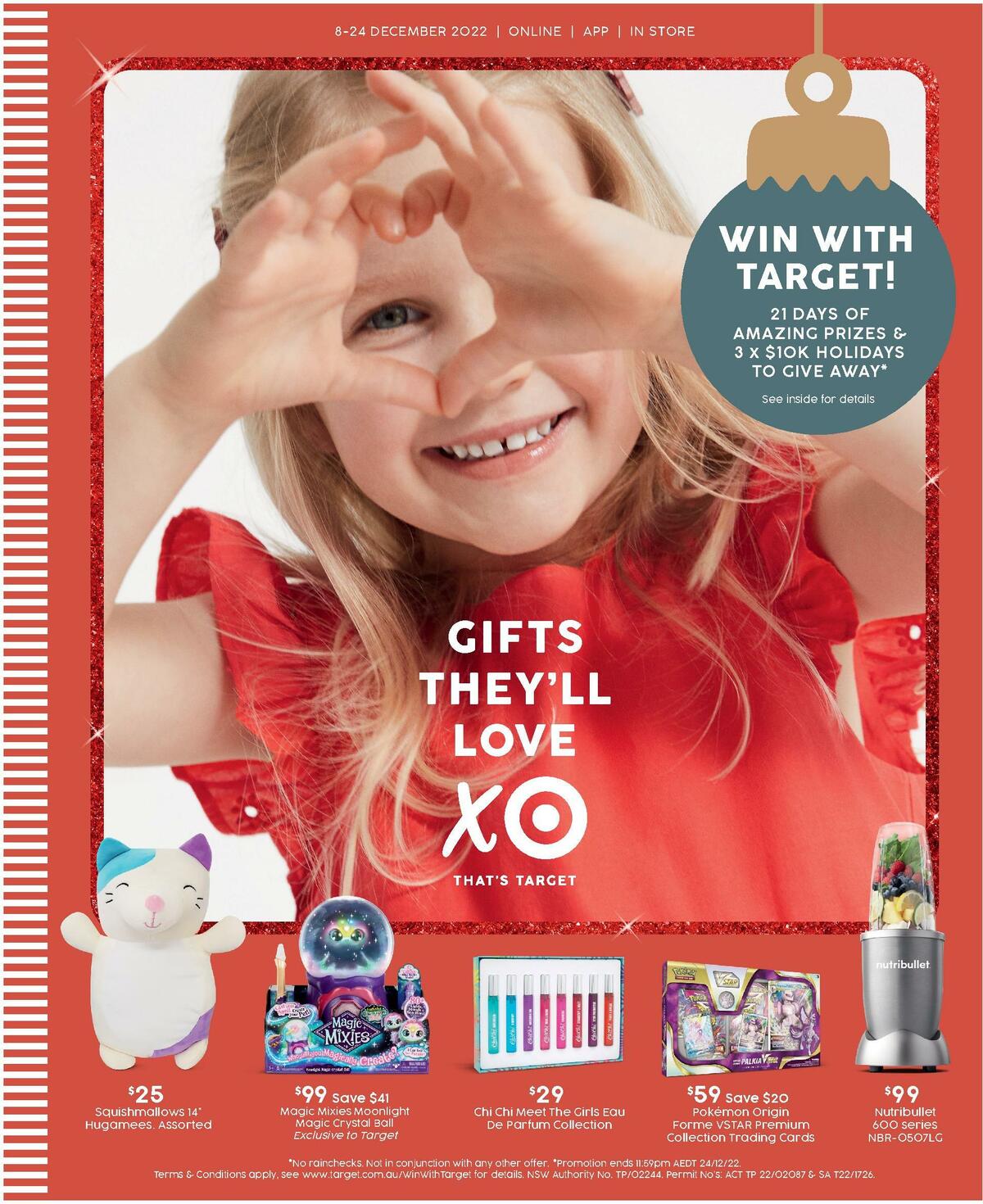 Target Catalogues from 8 December
