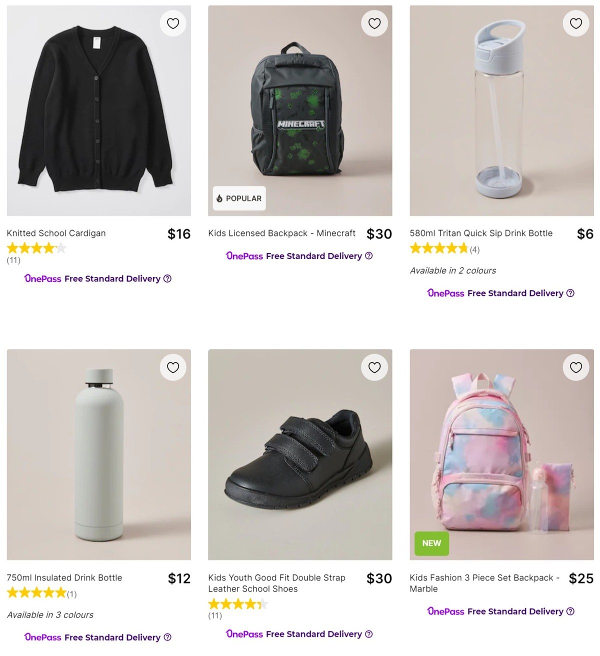 Target Catalogues from 4 January