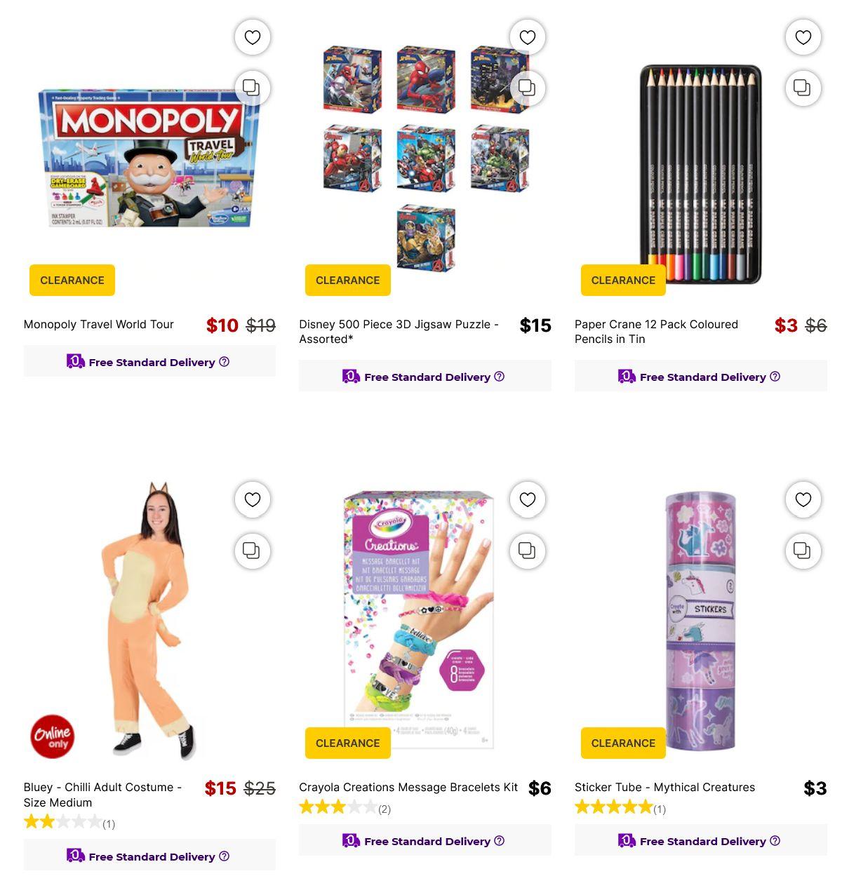 Target Catalogues from 30 March