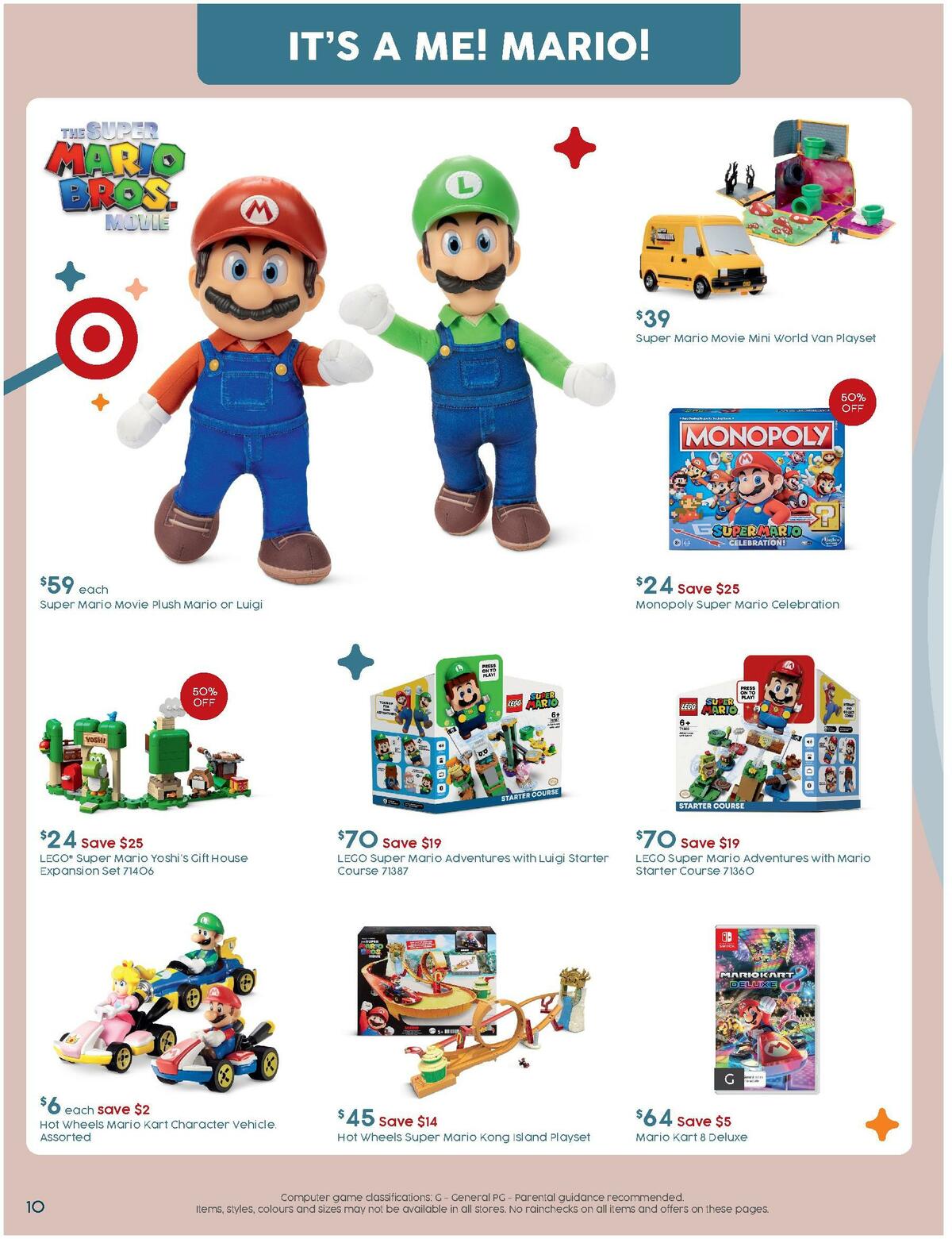 Target Catalogues from 3 April