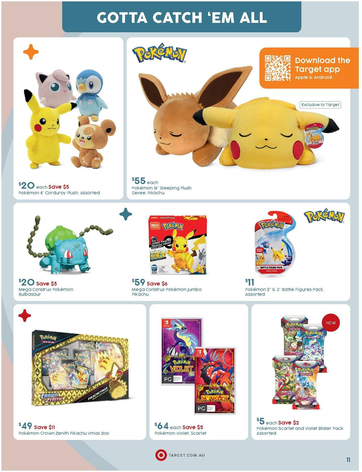Target Catalogues from 3 April