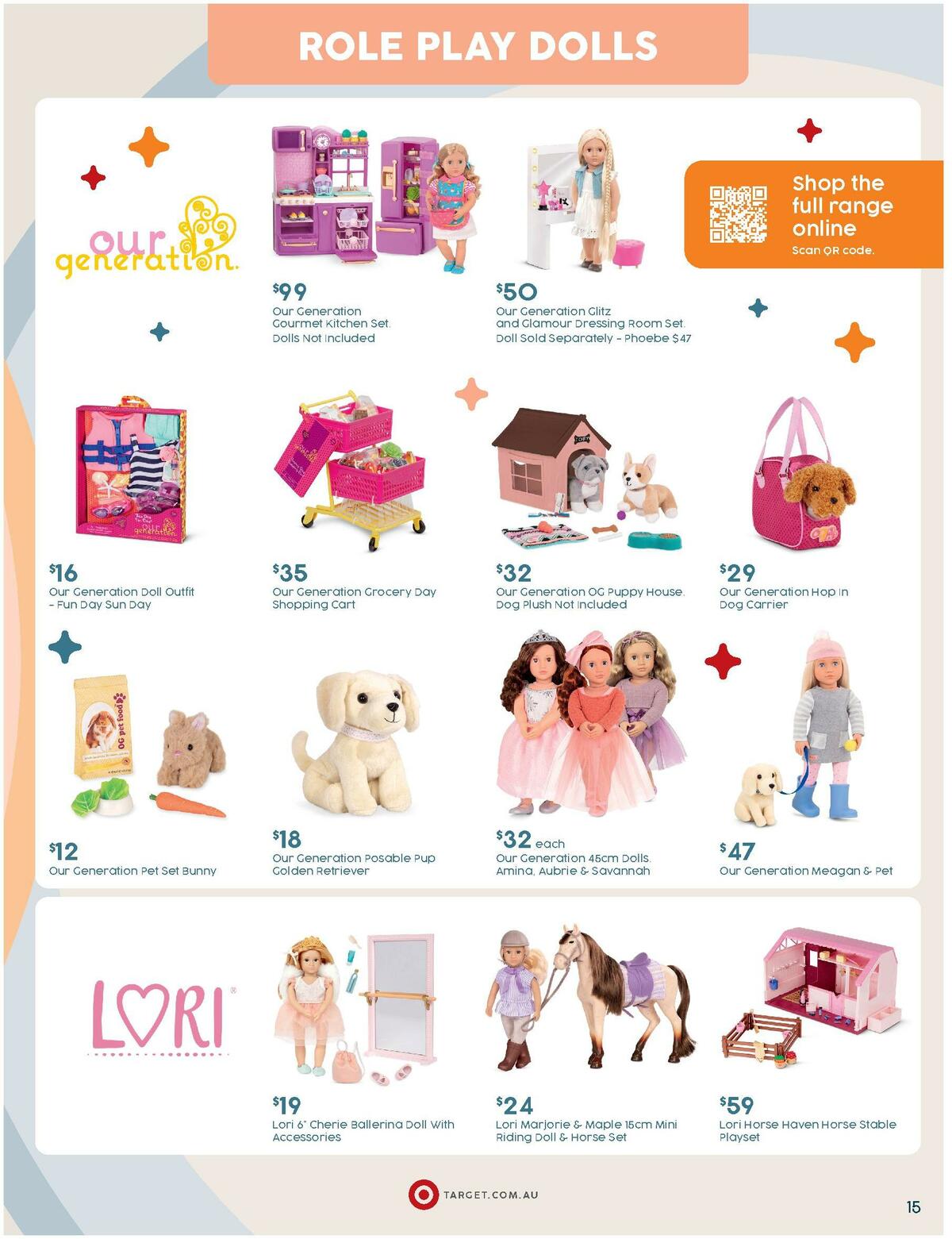 Target Catalogues from 3 April