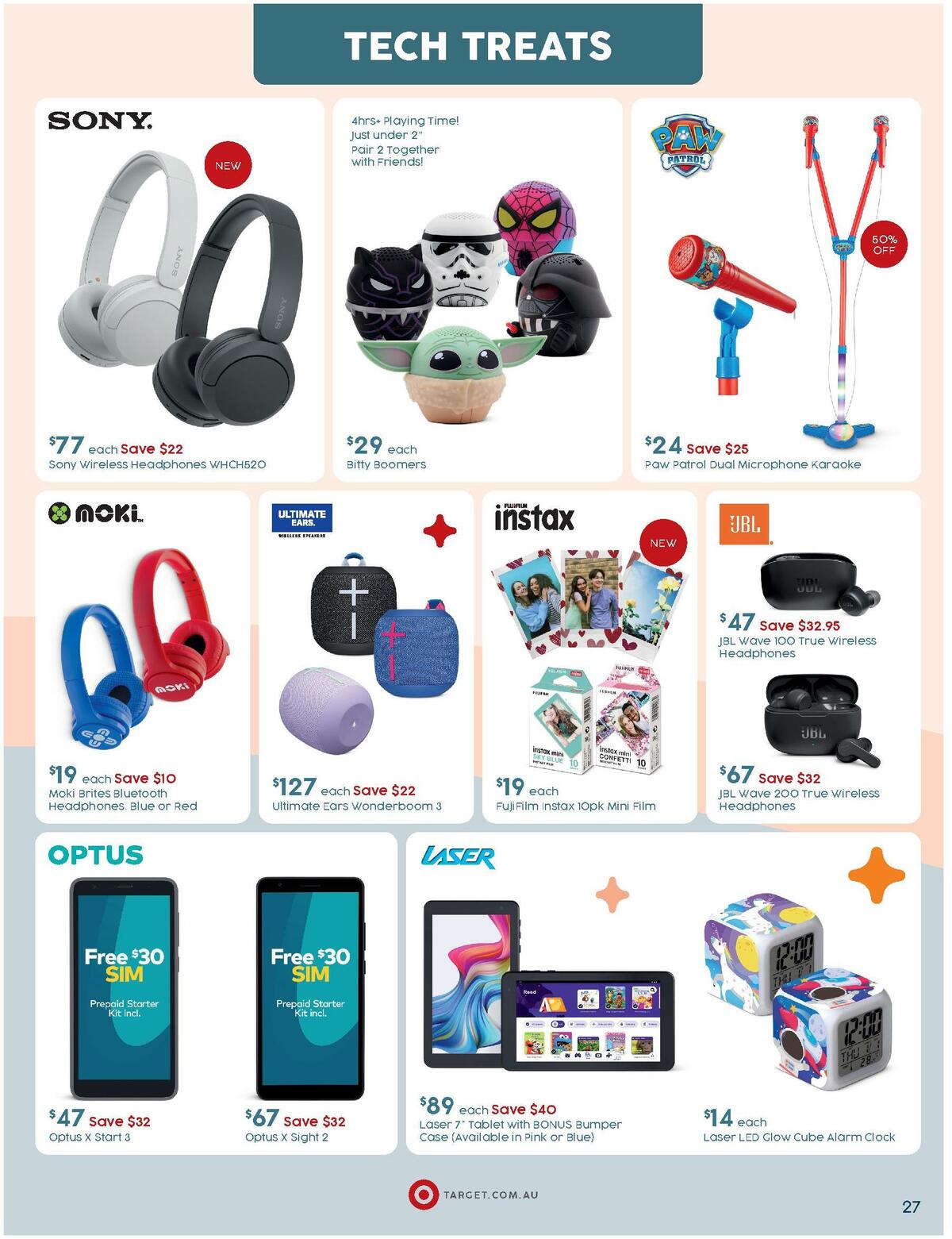Target Catalogues from 3 April
