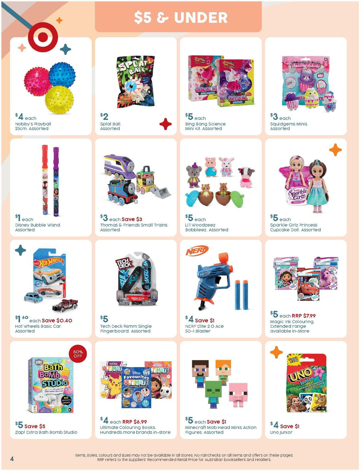 Target Catalogues from 3 April